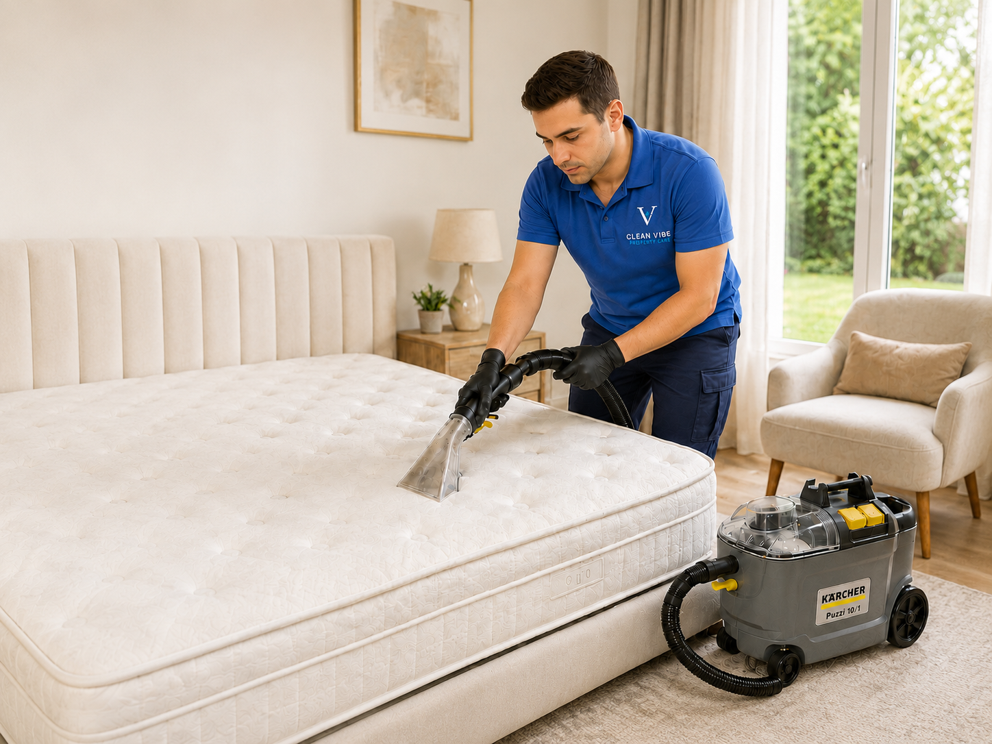 Clean Vibe sofa and mattress deep cleaning service